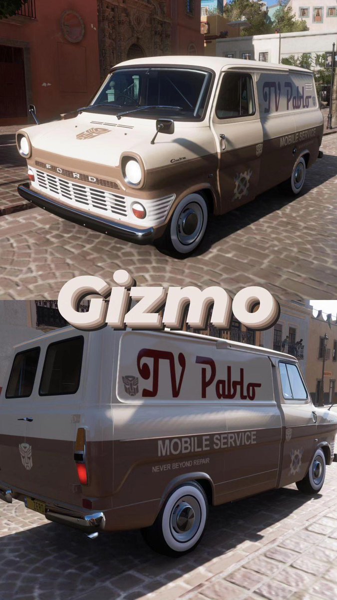 OmegaRedArts1's tweet photo. DOUBLECLUTCH AND GIZMO (Pablo)
Doubleclutch is a Ford Mustang boss 302 and is 15ft tall
Gizmo is a 1965 Ford transit van and is 16ft tall
#transformersreanimated #Doubleclutch #gizmo #pablo
#transformersriseofthebeasts
#transformersmovies
#fordmustangboss302 #1965fordtransit https://t.co/BZGj956wnc