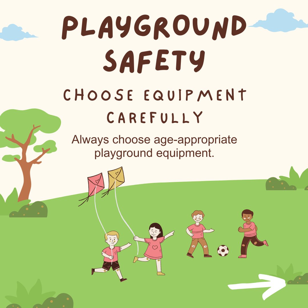 DHChildrens's tweet photo. Outside play is the perfect way to spend the summer, and playgrounds are a great place for kids to work out some energy. Swipe for a few things for parents to consider when taking their child to the playground. Visit https://t.co/vaZfP6hCwp for more!
#SafetySunday #parenting https://t.co/jrhk7QMBgL
