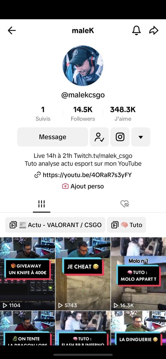 maitrebaka's tweet photo. @malekCSGO Ez https://t.co/oUoJOjCmrS