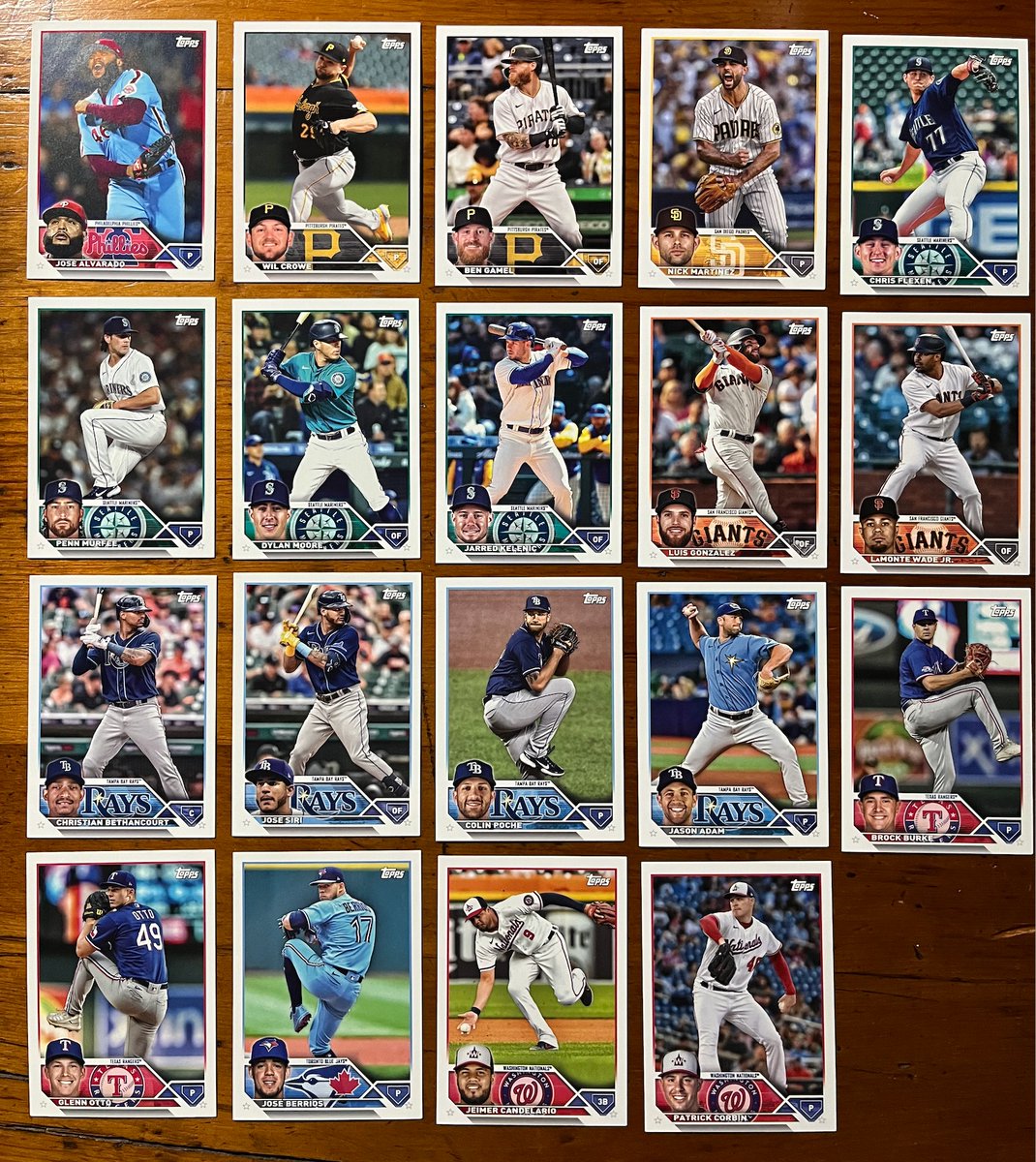 Missing in action: there are 33 players who have cards in the 2023 Topps team sets but do not appear in either Series 1 or 2 of the 2023 Topps base set.  <a href="/SABRbbcards/">SABR Baseball Cards</a>