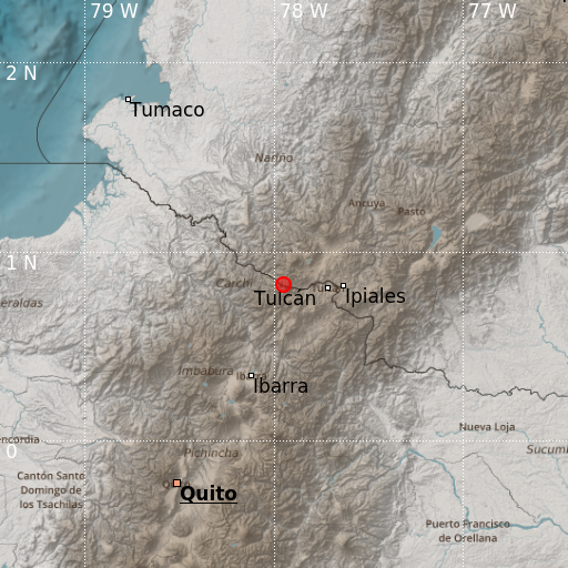 IGecuador's tweet photo. #SISMO ID:igepn2023pidg Preliminar 2023-08-06 16:47:57 TL Magnitud: 4.1 Profundidad: 5 km, a 19.38 km de Cumbal, Narino, Latitud: 0.83 Longitud:-77.95 
Fuente oficial COLOMBIA: https://t.co/RRzdHqZ5AF. Sintió este sismo? Repórtelo en https://t.co/R6lOxZ3ohQ https://t.co/8HPIRmQmhI