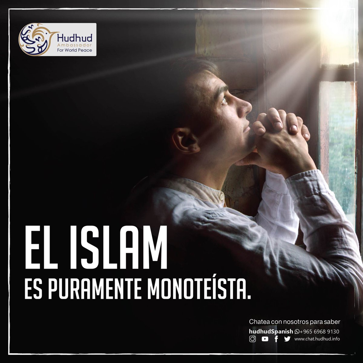 HudhudEnEspanol's tweet photo. El Islam es puramente monoteísta.
 
    Él es el Viviente; no hay verdadera divinidad con derecho a ser adorado   excepto Él. Adóralo consagrando tu adoración sinceramente a Él. ¡Alabado sea   Allah, Señor de toda la creación!
 
    No invoque sino a su Alá. https://t.co/8FU692RSfj