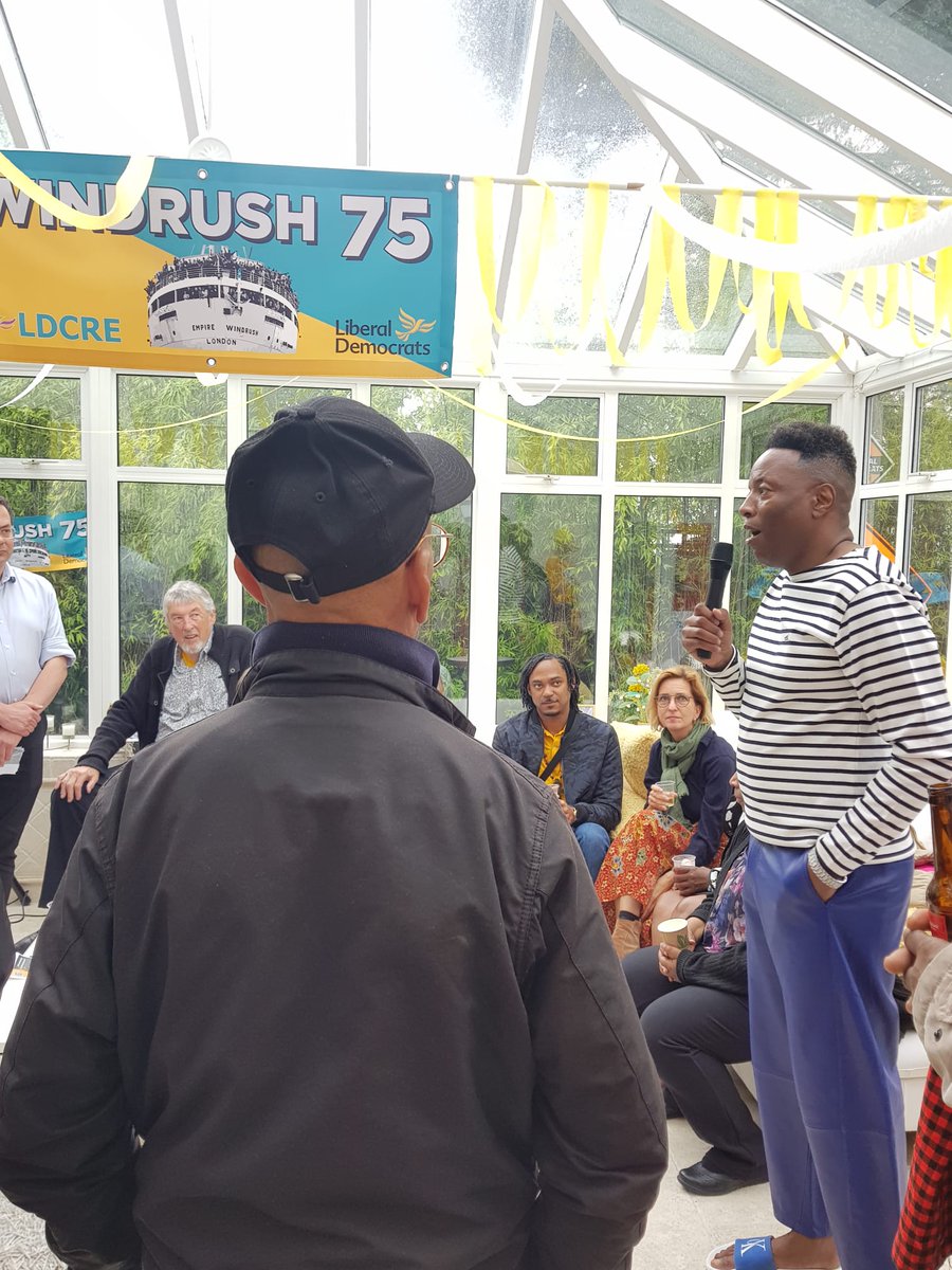 Honoured to have attended the #Windrush75 anniversary party hosted by @LDCRE1. We celebrated the achivements and diversity of the British Caribbean community.

Thank you to Tony & Katie for sharing the injustices they faced from Home Office. Was also great to meet @LeroyLogan999!