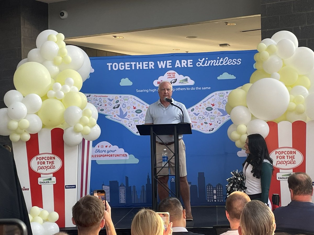 Ahead of the team’s public practice tonight, owner Jeffrey Lurie is announcing a new initiative with the Eagles Autism Foundation.

The team is building a new popcorn concession stand at Lincoln Financial Field that will employ adults with autism and intellectual disabilities.
