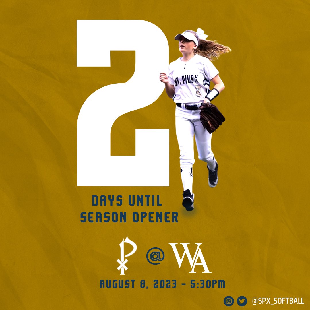 SPX_Softball's tweet photo. 2 more days!!
#BeTheReasonSPX #SPXsoftball #GHSAsoftball #HSsoftball @StPiusXAtlanta https://t.co/kHYvE2dZfR