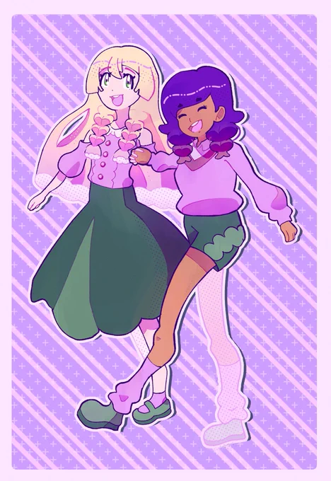 #PokemonShipWeek2023 Moonlilyshipping Matching Outfits 