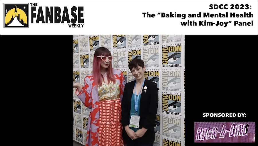 FanbaseWeekly's tweet photo. From #SDCC2023: #Baking &amp; #MentalHealth with @kimjoyskitchen Panel Audio, discussing the #GraphicNovel, #TurtleBread (@comiXology @DarkHorseComics) | Mod. by @barbrajdillon
@Fanbase_Press | Sponsor: @RockAGirlComic (@GraphicMedicine @Comic_Con) #FPSDCC https://t.co/e7AyhwmWq6 https://t.co/vEOmFsh6rC