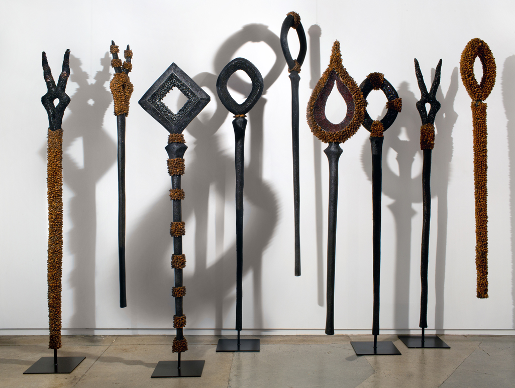 ArtHubPortland's tweet photo. is the Art Hub.
"African Walking Sticks" Mixed Media 2018 - Willie LittleΒ ( American ). A multimedia artist with a BA North Carolina Chapel Hill. He narrates a fading American rural south with topics of racism and social justice. #RussoLeeGallery #WillieLIttle #PortlandArt https://t.co/ZFOlOYwPJa