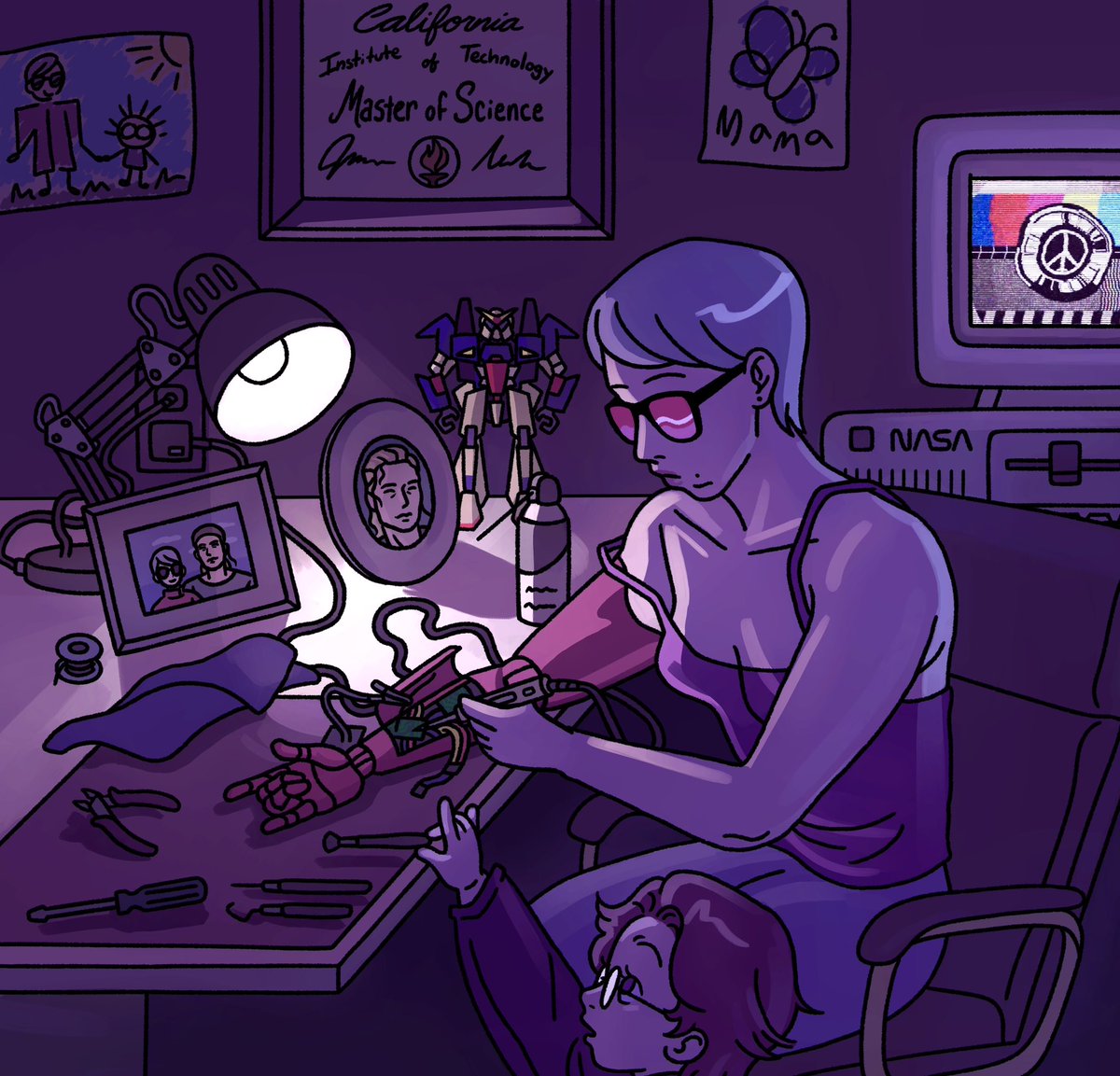 taffycatart's tweet image. If only I’d tried to get out sooner… #mgs #strangeboss #peacewalker #otacon