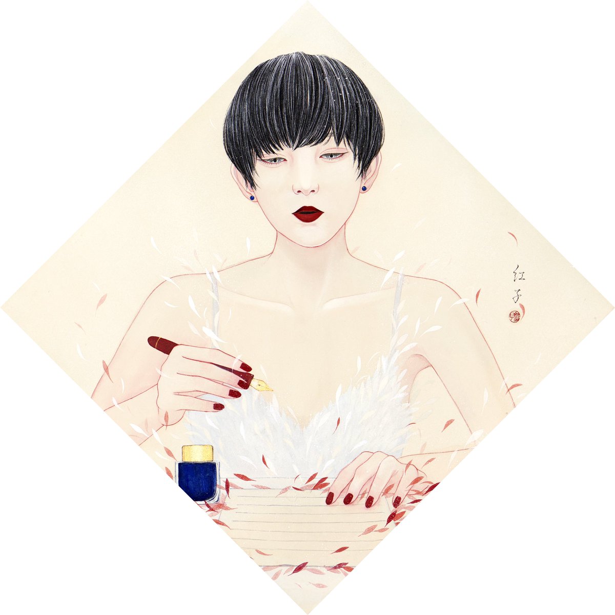 「おはようございます 皆様にとって素敵な日になりますように」|丁子紅子　〜Choji Beniko〜のイラスト
