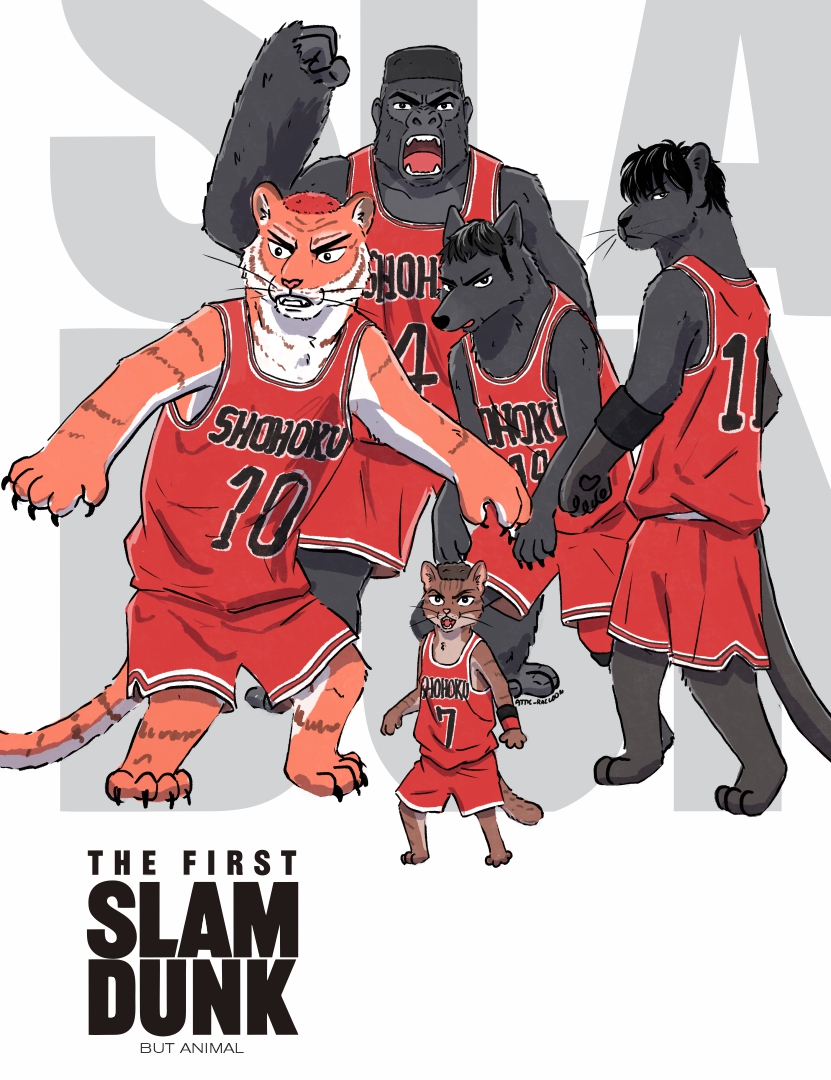 「The First Slam Dunk poster redraw, but a」|attic_raccoonのイラスト