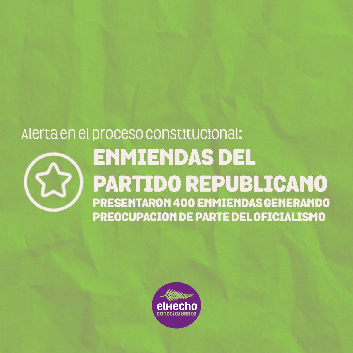 elHecho_CC's tweet photo. Las enmiendas presentadas por los consejeros/as del partido republicano para modificar el anteproyecto han generado inquietud en los distintos sectores ✊🏼
Aquí te contamos su contenido y las reacciones de los distintos sectores 🌿 
#constitucion 
#enmiendas #partidorepublicano https://t.co/KXYSM0unh9