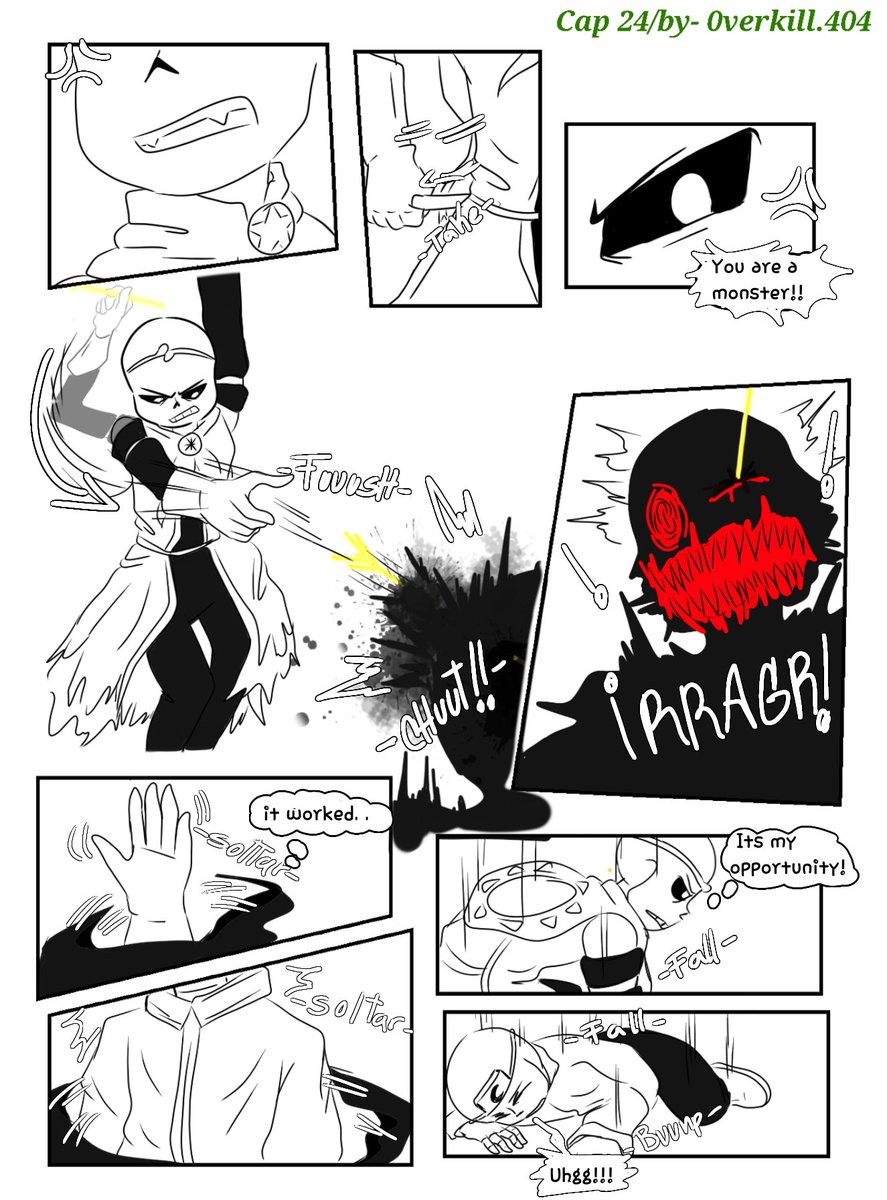 0verKill404's tweet image. Weeeee part 24!! Wiiii
#theRedApple #undertale #comic #EvilC