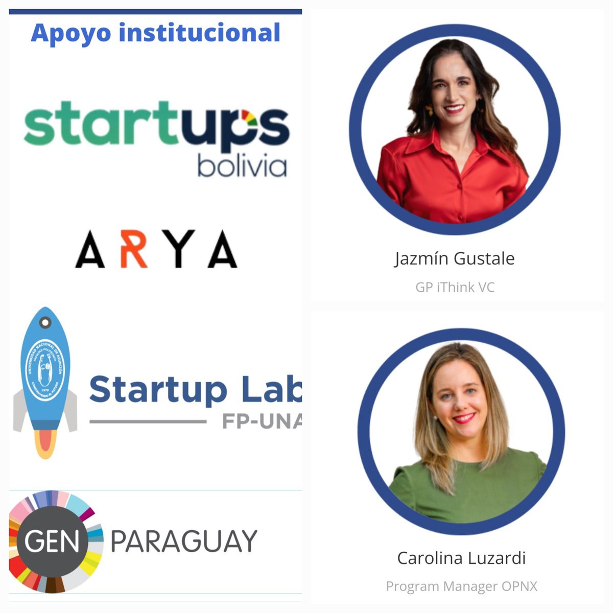 GENParaguay's tweet image. Únete al #VCILAT2023 del 𝟭𝟲 𝗮𝗹 𝟭𝟴 𝗱𝗲 𝗮𝗴𝗼𝘀𝘁𝗼 en Santa Cruz, Bolivia
Compra tu entrada en: vcilat.com
#VentureCapital #InversionDeImpacto #SantaCruzInnova #IES