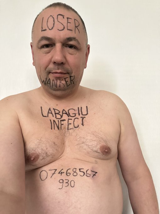 Greet another toy in my collection #AndreiMirceaDiciuc Pussyfree married wanker. look at that horrible<a href="/tag/andreimirceadiciuc"class="tags">#AndreiMirceaDiciuc</a>