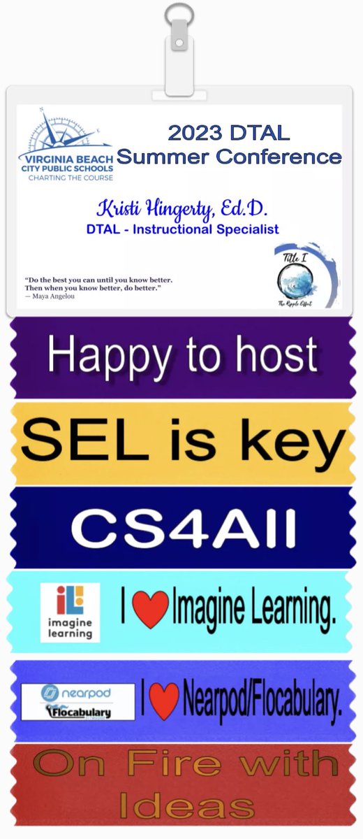 LoveTeachInspire (Kristi Hingerty, Ed.D) (@khingerty) on Twitter photo 24 hrs & counting until the first ever DTAL conference! It’s not too late to show up & learn with your colleagues @dtalcon. Make & share your digital badge to let everyone know you’ll be there to connect! Details are on the conference site in Classlink. <a href="/VBTitleI/">Title I VBCPS</a> 24 hrs & counting until the first ever DTAL conference! It’s not too late to show up & learn with your colleagues @dtalcon. Make & share your digital badge to let everyone know you’ll be there to connect! Details are on the conference site in Classlink. <a href="/VBTitleI/">Title I VBCPS</a> 
