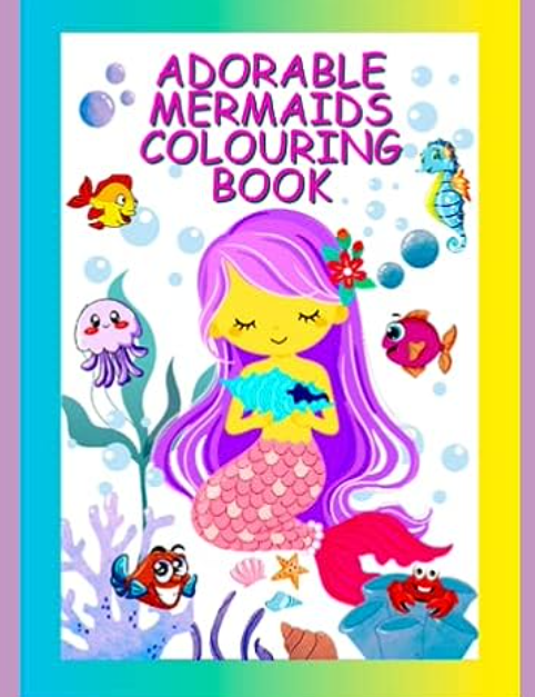 Adorable Mermaids: Colouring Book a.co/d/cSCRZrm #Amazon via <a href="/Amazon/">Amazon</a>