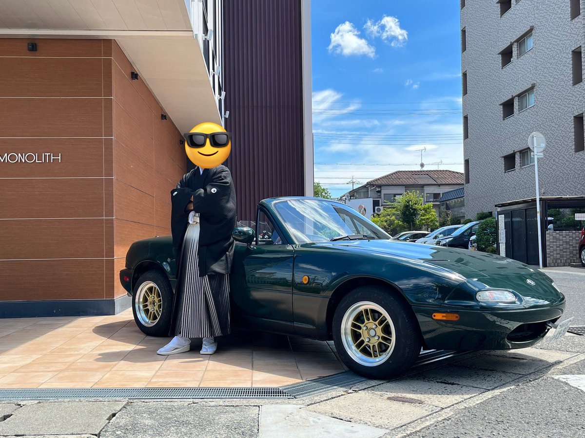 ChildcareRider's tweet photo. 前撮りでロードスターの写真沢山撮ってもらった
仕上がり楽しみ！ https://t.co/mlUmHBKoVP