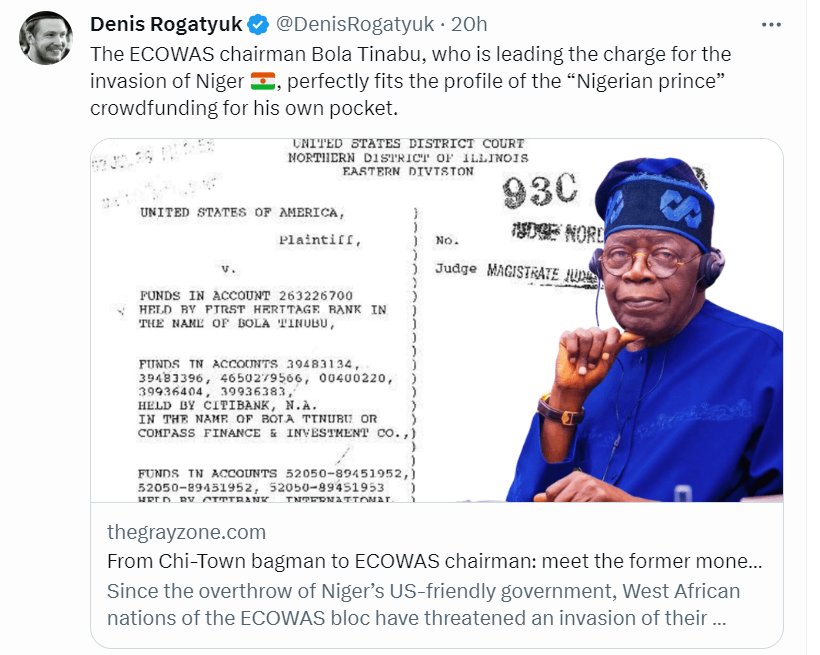 omoelerinjare's tweet image. Russian 🇷🇺 Wagner influencers are over cookies Tinubu!!!