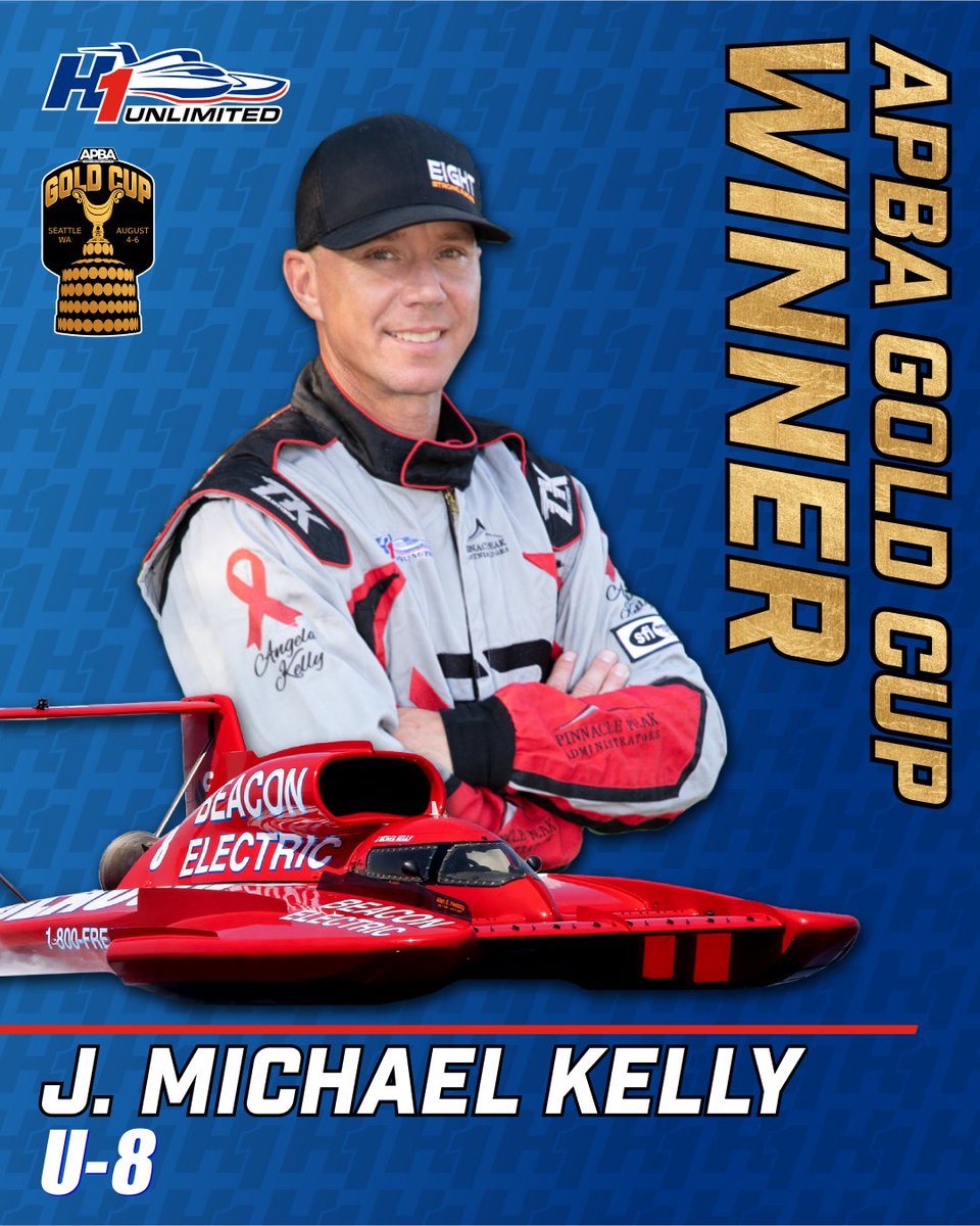 H1Unlimited's tweet photo. Official 2023 @HomeStreetBank APBA Gold Cup Winner: U-8 Beacon Electric - J. Michael Kelly

#H1Unlimited // #APBAGoldCup https://t.co/yCkxW0zeS1