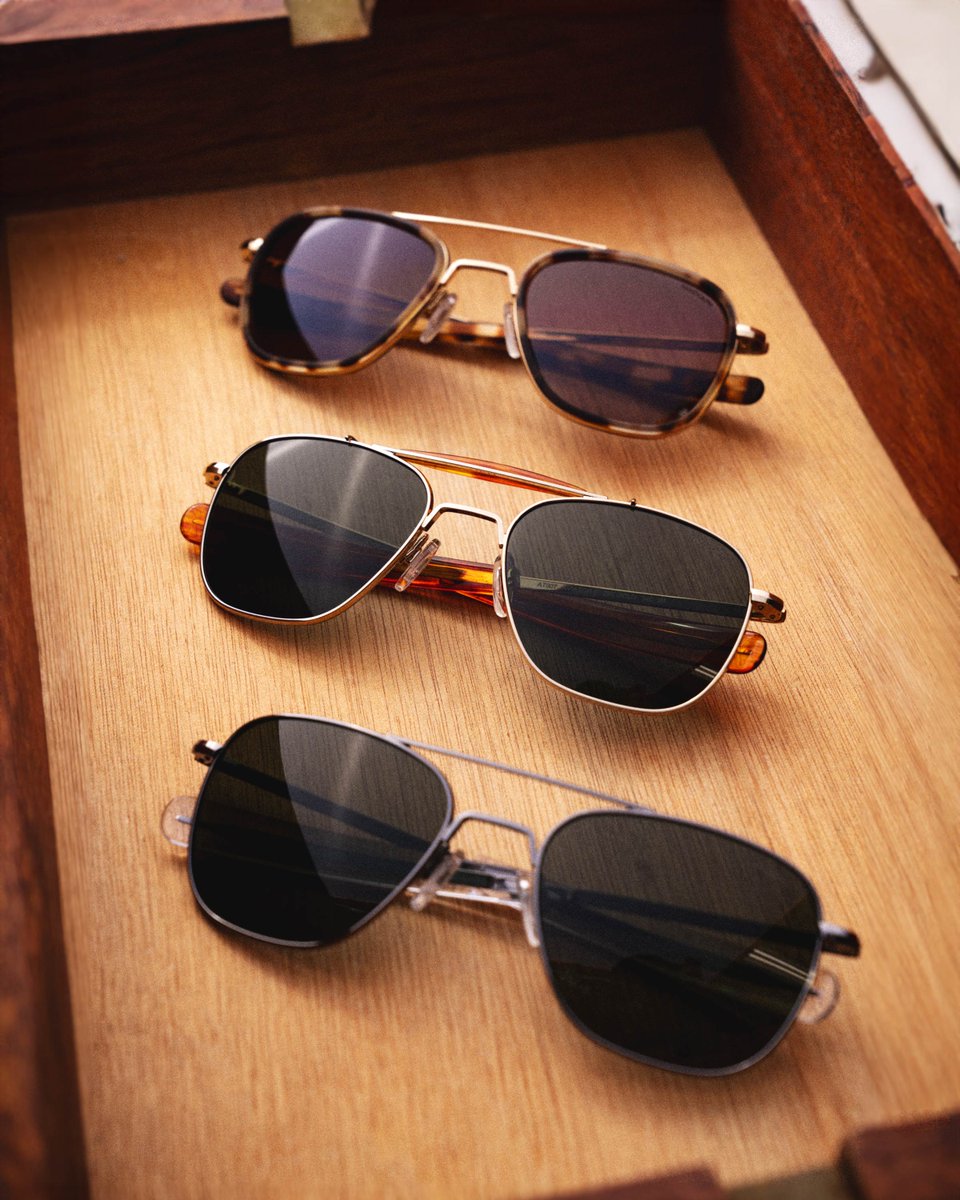RandolphUSA's tweet photo. Which Aviator are you choosing?
⠀
1️⃣ Aviator Fusion
2️⃣ Aviator II
3️⃣ Classic Aviator
⠀
Explore the full collection: https://t.co/2PG2XeqJmS
#MyRandolphs #AviatorSunglasses #MilitaryAviator https://t.co/luK1zbrBi4