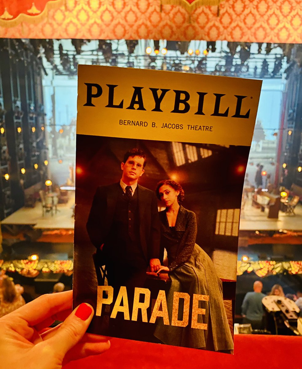 So truly special to be here for closing night & let this show rip my heart out one last time 💙 Tonight’s bill: @paradebway