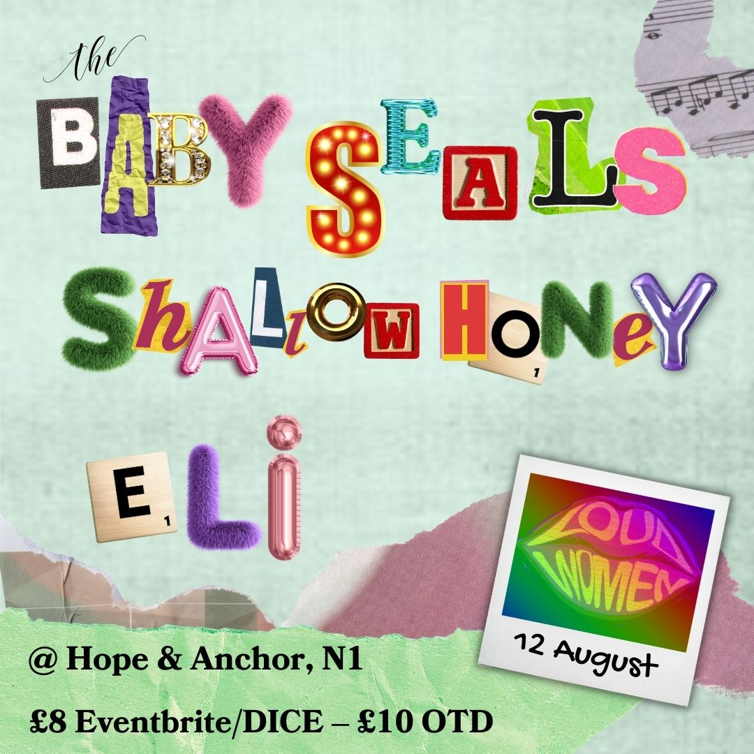 loudwomenclub's tweet photo. This week's LOUD WOMEN UK gig guide is out now!

This week's top shows: @G1RLRAY @panic_pocket  @NERVOUSTWITTA @berenyi_miki @hotwaxbandd +more
and our Gig of the Week: @thebabyseals Shallow Honey ELI on Saturday at @TheHopeLiveN1 
Full gig guide here ...
https://t.co/S8cDmx0KCQ https://t.co/Z7GRXqhTLk