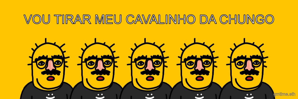 BokkyPooBah's tweet photo. VOU TIRAR MEU CAVALINHO DA CHUNGO

#gmtime #chungo https://t.co/kknMXq8zF3