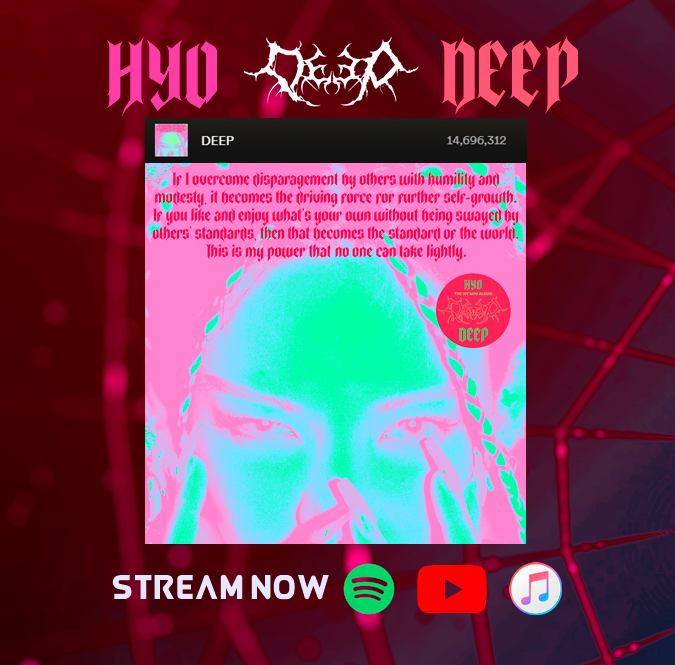 HYObsession922's tweet photo. DEEP by HYO is about to reach 14.700.000 streams on spotify, let's work hard and hit 15 Million before her new single comes out!
▶️#StreamDEEP #효연 #HYOYEON
https://t.co/qdWH38EMRO
🔄DEEP/Stupid Playlist https://t.co/fuOFKK8seK
💿DEEP The 1st Mini Album
https://t.co/rmop472UPT https://t.co/H5R02pKCS5