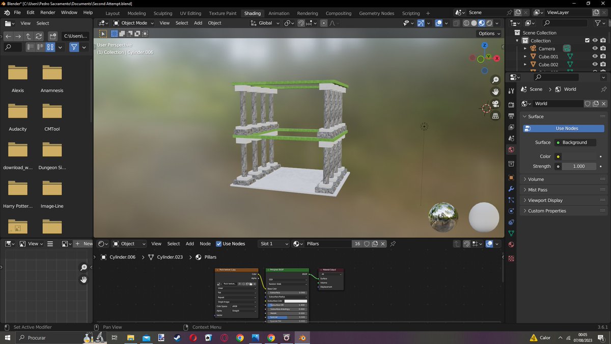 PedroMMD1991's tweet image. Today is my 2nd day on Blender. So, I decided to remake that temple I did yesterday. And here's the results. Hehe! ^^
#blender #blenderbeginner