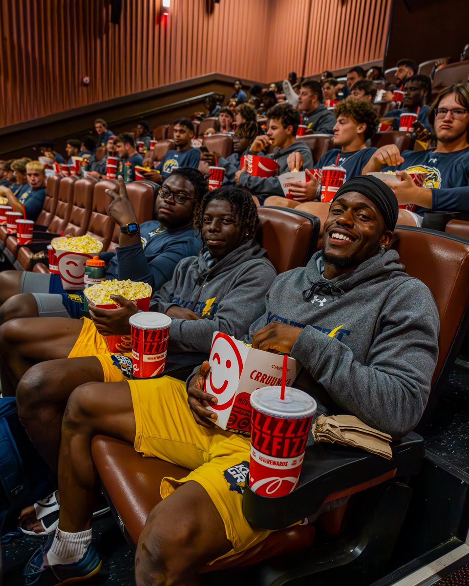 KentStFootball's tweet image. From the field to the films, 'Mission Impossible' here we come! 🏈🎥