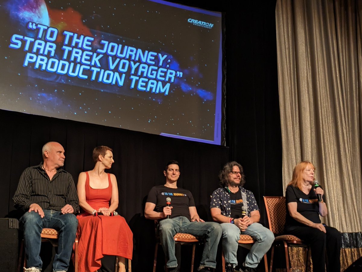 Last panel of #stlv. The <a href="/voydocumentary/">The Voyager Documentary</a> team.