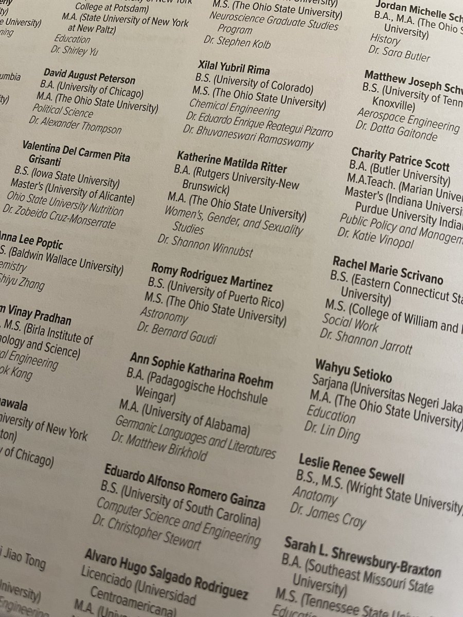 Today was <a href="/OhioState/">Ohio State</a> commencement.  So proud of <a href="/romy_rodz/">Romy Rodríguez</a>! Good luck on your next adventure!