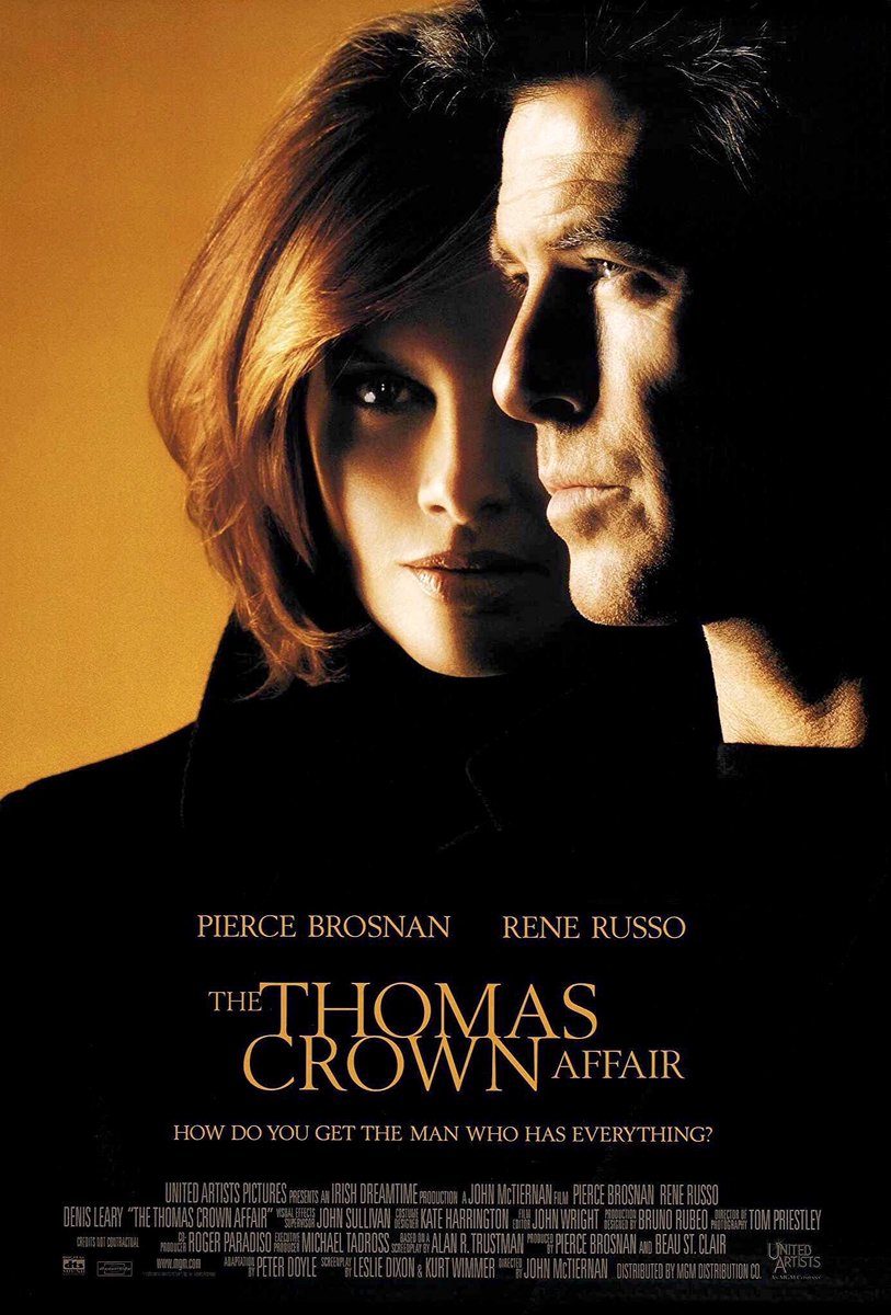 🎬MOVIE HISTORY: 24 years ago today, August 6, 1999, the movie ‘The Thomas Crown Affair’ opened in theaters!

#PierceBrosnan #ReneRusso #DenisLeary #FritzWeaver #FrankieFaison #BenGazzara #MarkMargolis #EstherCanadas #FayeDunaway #MichaelLombard #CynthiaDarlow #JohnMcTiernan