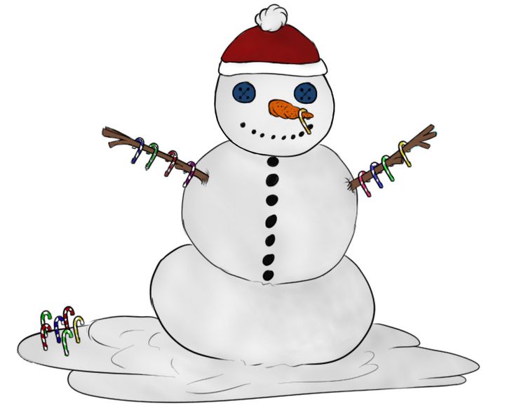 Senseless2022's tweet photo. Art of the Day: "Snowman for the holidays". Buy at: https://t.co/G5cAFbhceh https://t.co/RWPi6KY3be
