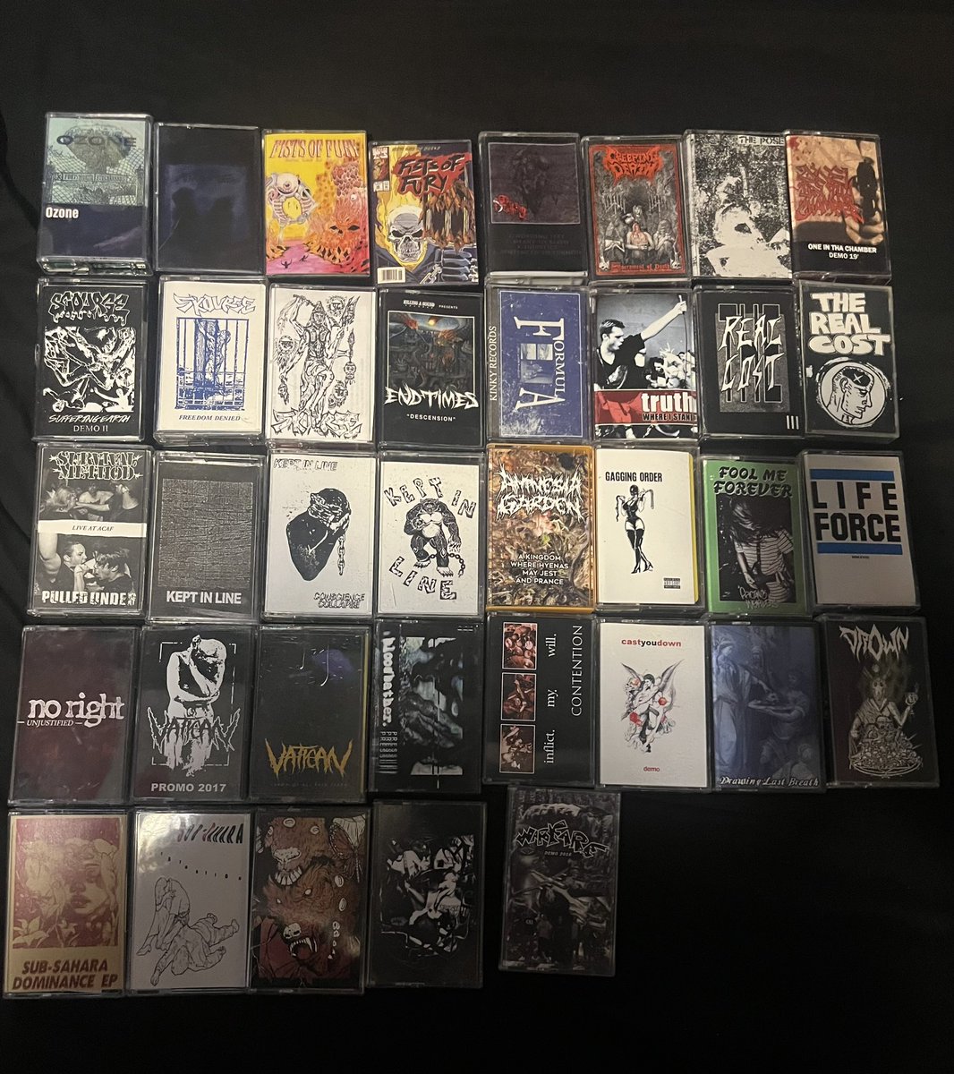 Skxtchy's tweet image. Pick something up bunch Texas Hardcore rarity’s everything is priced between 10-25 bucks I can drop them off this week and at the show on the 12th I can also ship for an extra few bucks