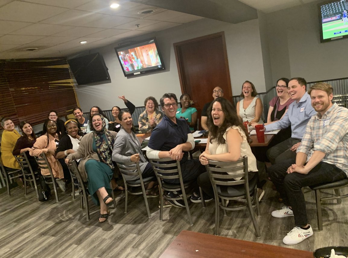 Powerful weekend with <a href="/TeachPlusIL/">Teach Plus IL</a>! The chair of the Illinois State Board of Education, Dr. Isoye’s words were inspiring.  This group of fellows and colleagues is 🔥#agentsofchange #DEI #education