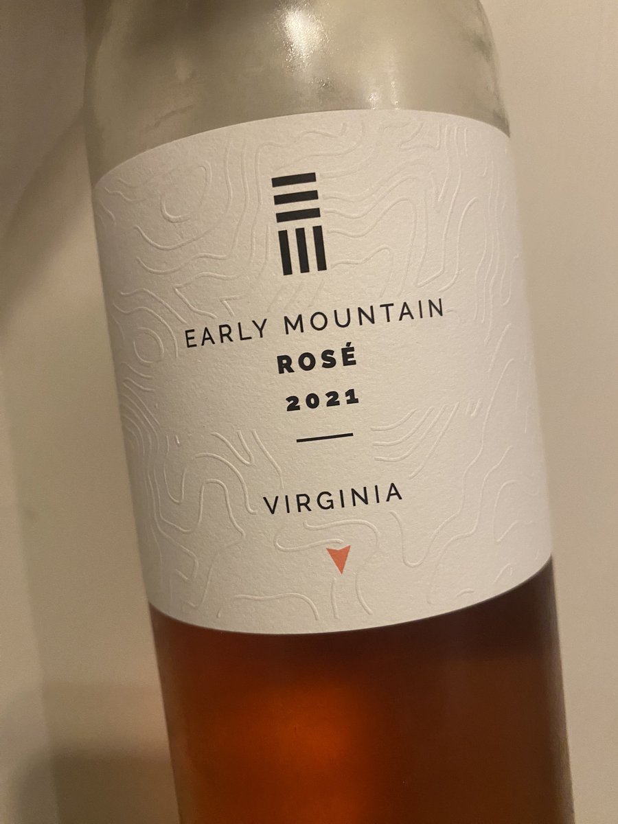 Nice rosé, drinking great, no idea what’s in it, probably Cab Franc or something, but I don’t really care. #vawine #virginiawine