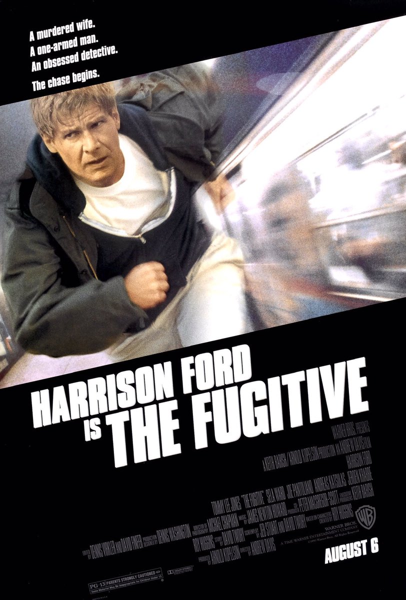 🎬MOVIE HISTORY: 30 years ago today, August 6, 1993, the movie ‘The Fugitive’ opened in theaters!

#HarrisonFord #TommyLeeJones #SelaWard #JoePantoliano #AndreasKatsulas #JeroenKrabbe #DanielRoebuck #TomWood #JulianneMoore #RonDean #JosephKosala @janemarielynch #LScottCaldwell