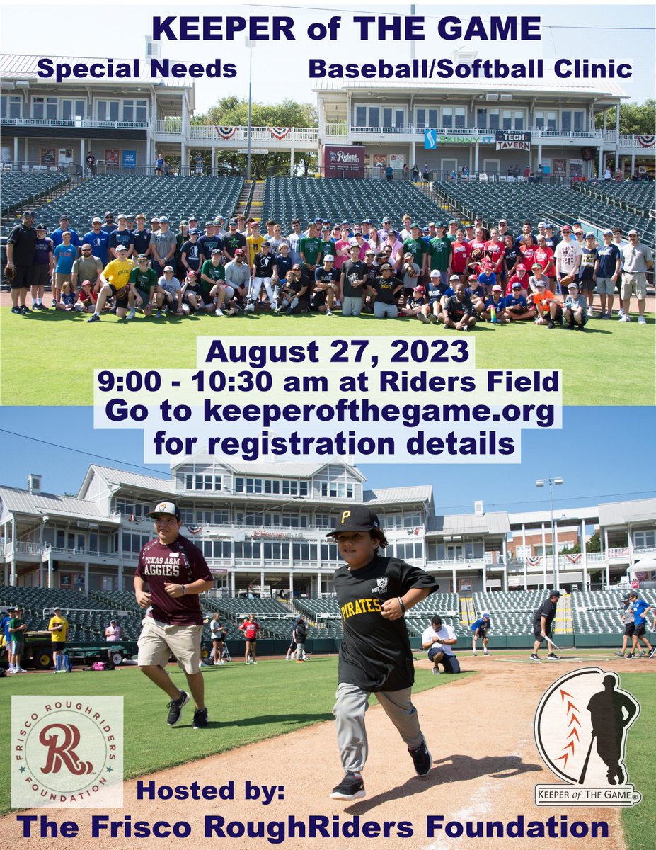 This is going to be a blast with the @RidersBaseball Foundation❗️ ⚾️❤️🤝 #keeperofthegame #WeLoveOurCommUNITY