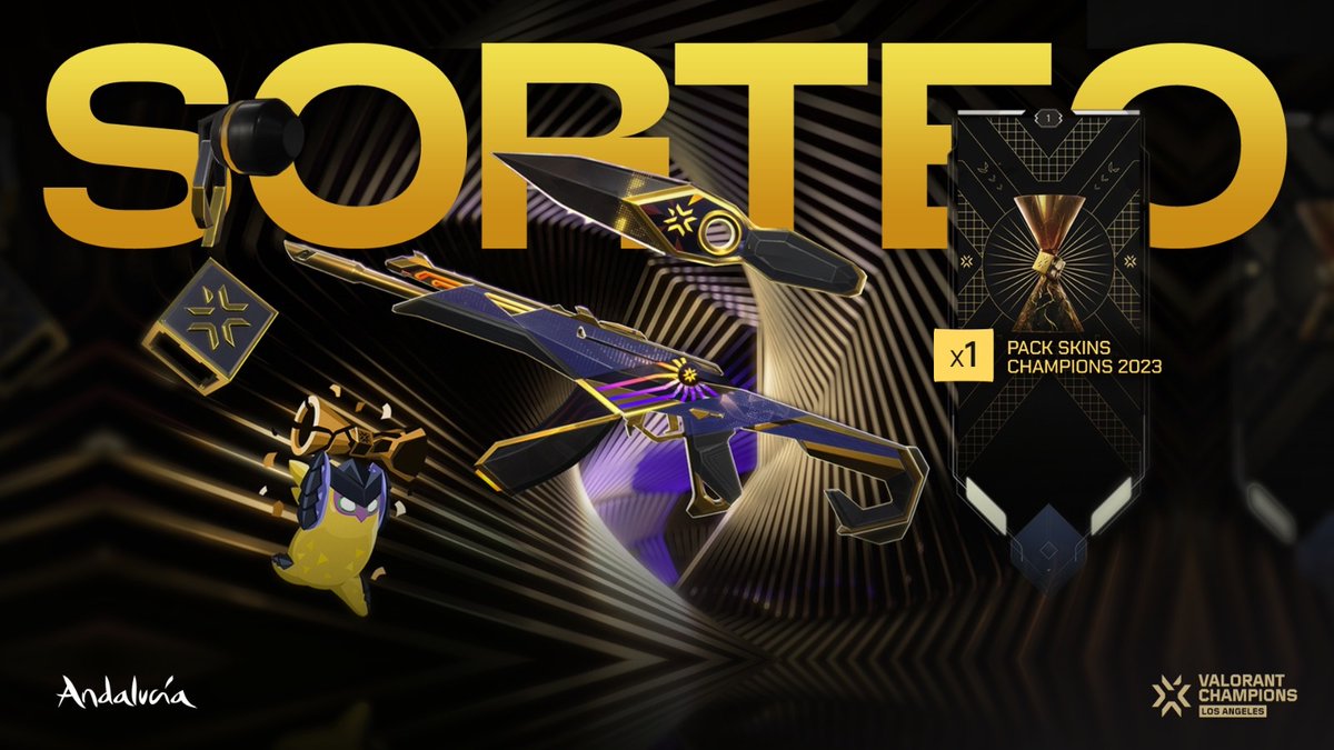 SORTEO PACK VALORANT CHAMPIONS 2023🥵🥵

En @GiantsGaming estamos de celebración!!! damos la bienvenida a @turismoAND, así que en honor a nuestros nuevos compis y que llegamos a la Valorant Champions os traigo sorteo😎

Para participar

RT al tweet
Follow me
Follow @GiantsGaming