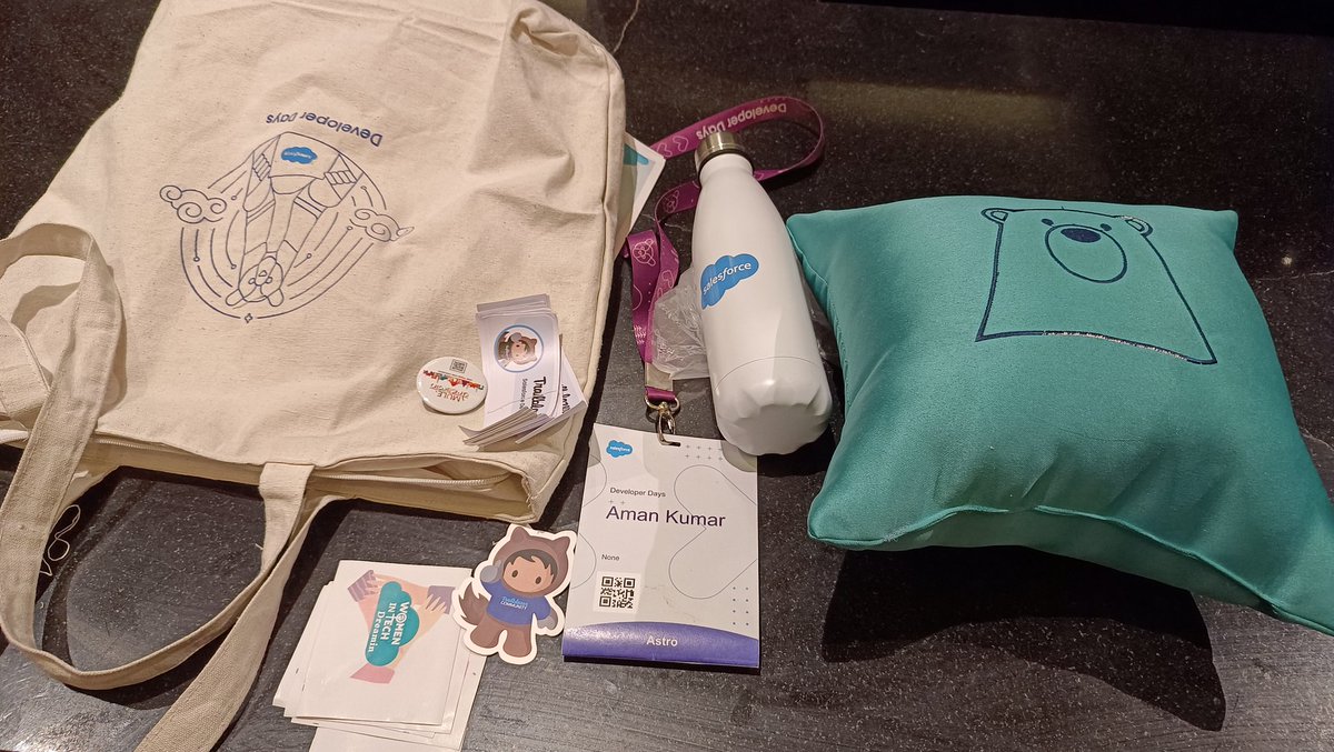 Got these swags in Salesforce developer days
#SalesforceDevDays