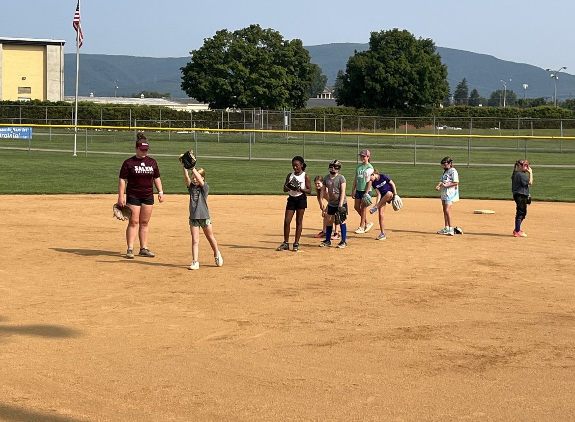 Had such a fun time helping out with the Salem softball camp this past week!