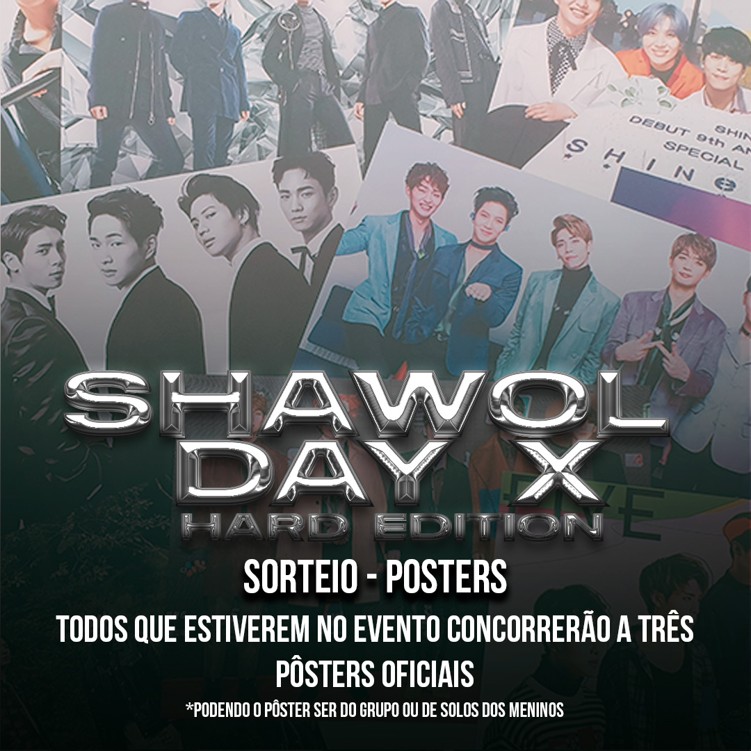 [SHAWOL DAY X] No Shawol Day só tem coisa boa! Também teremos sorteio de posters oficiais. Você vai ficar de fora dessa? 

O Shawol Day X será dia 10 de setembro na Quinta da Boa Vista - RJ
Para participar, clique no link:
forms.gle/EkKEVF7fpicCv7…