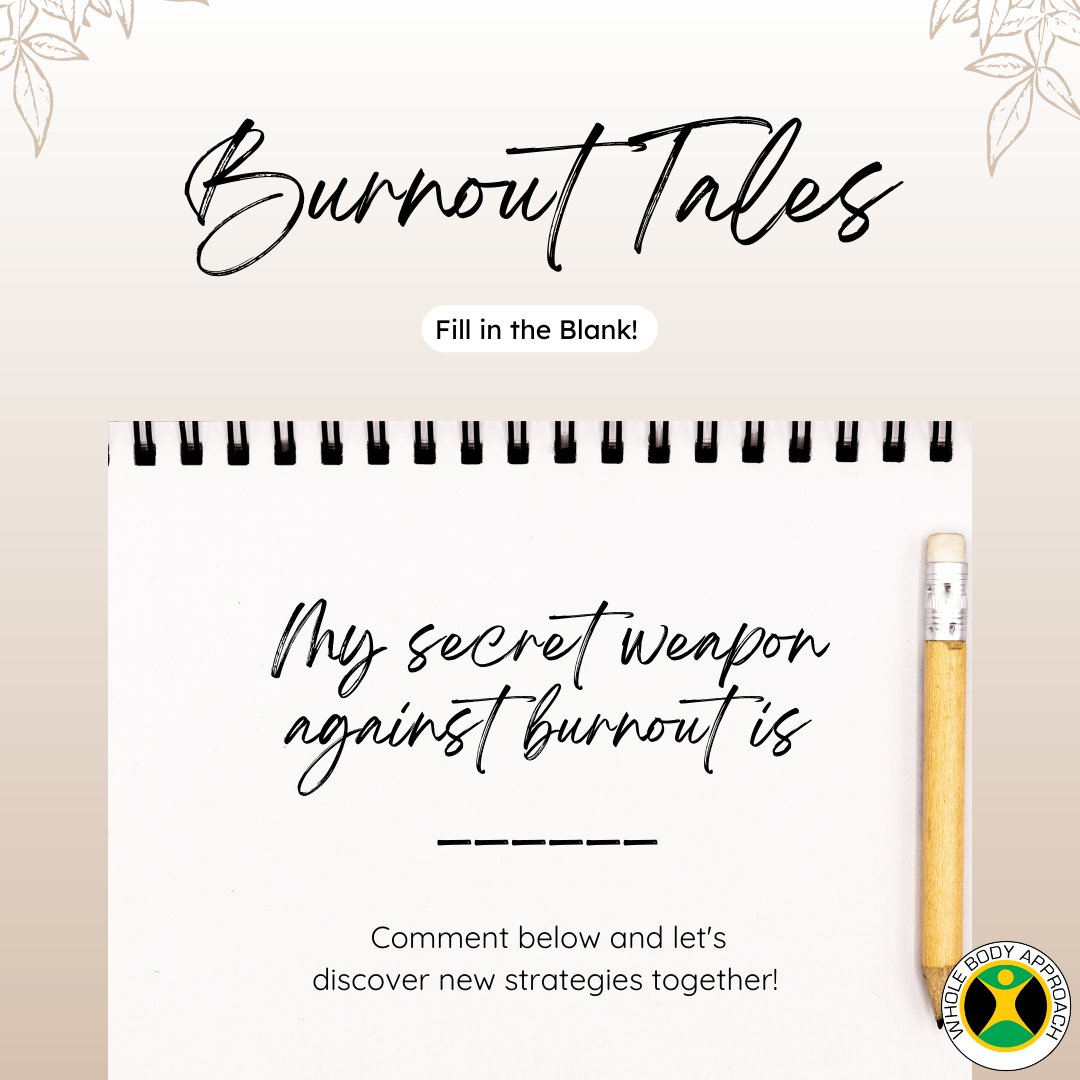 WBA2k10's tweet image. 🔥 My secret weapon against burnout is ____________. 💪✨ Share your strategies in the comments below, and let&apos;s create a burnout-busting toolkit together! 🌟 #BurnoutTales #StrategiesForSuccess #BurnoutRecovery #CollaborativeCommunity