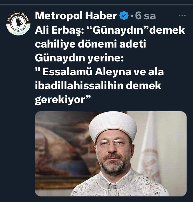 Sırf bu Twiti yazmak için sabahı bekledim; Günaydın herkese @DIBAliErbas