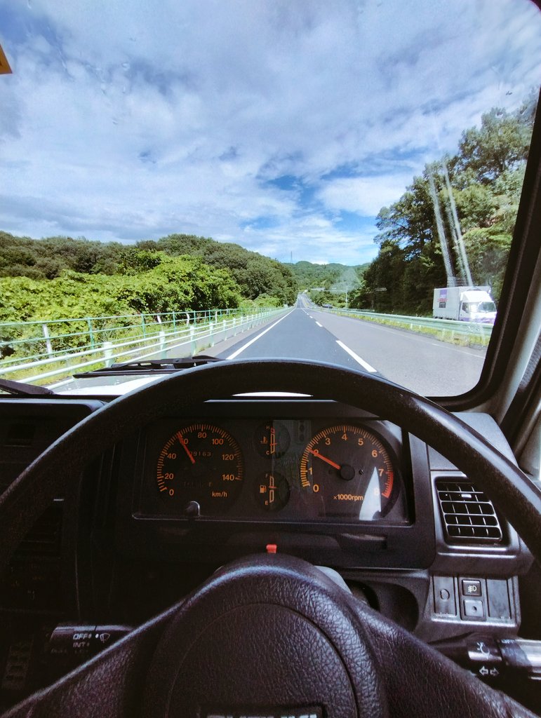 m_baja's tweet image. ジムニーでドライブ楽しい😚
#JA11V
#JA11
#ジムニー