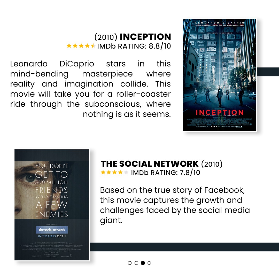 OmninetTech's tweet image. Dive into the tech world with these awesome movie picks! 

From Silicon Valley&apos;s rivalries to AI&apos;s intrigue, these films are a tech geek&apos;s dream come true!   

Grab your popcorn and let the tech movie magic begin!  

#TechMovies #TechGeeks