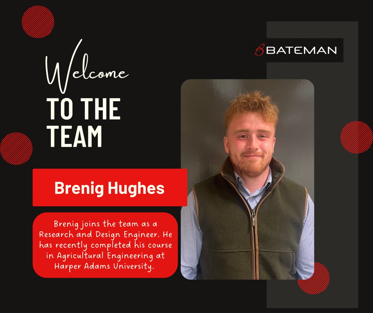 LMBateman79's tweet photo. Last week Brenig Hughes joined the team at #LMBateman as a Research and Design Engineer ๐ค
Welcome to the team!๐ https://t.co/d2YGmr71yG