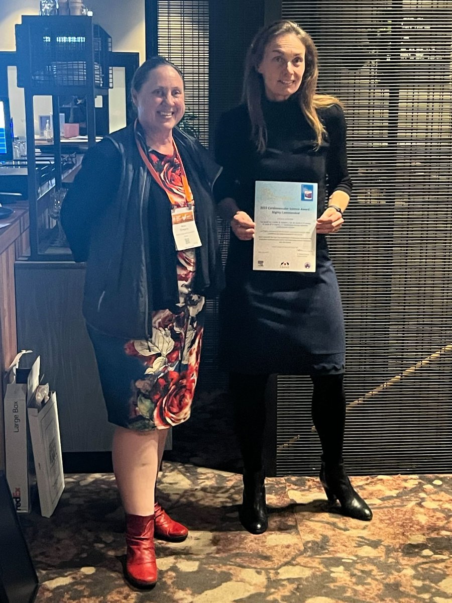 ISHR Australasian Section (@ishr_aus) on Twitter photo Congratulations Christina Bursill on your <a href="/HeartLungCirc/">Heart Lung Circ</a> Highly Commended award 👏👏
#CSANZ2023 <a href="/UniofAdelaide/">Uni of Adelaide</a> Congratulations Christina Bursill on your <a href="/HeartLungCirc/">Heart Lung Circ</a> Highly Commended award 👏👏
#CSANZ2023 <a href="/UniofAdelaide/">Uni of Adelaide</a>